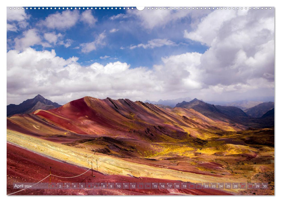 In den Anden von Peru - Fazinierende Bergwelt (CALVENDO Premium Wandkalender 2024)