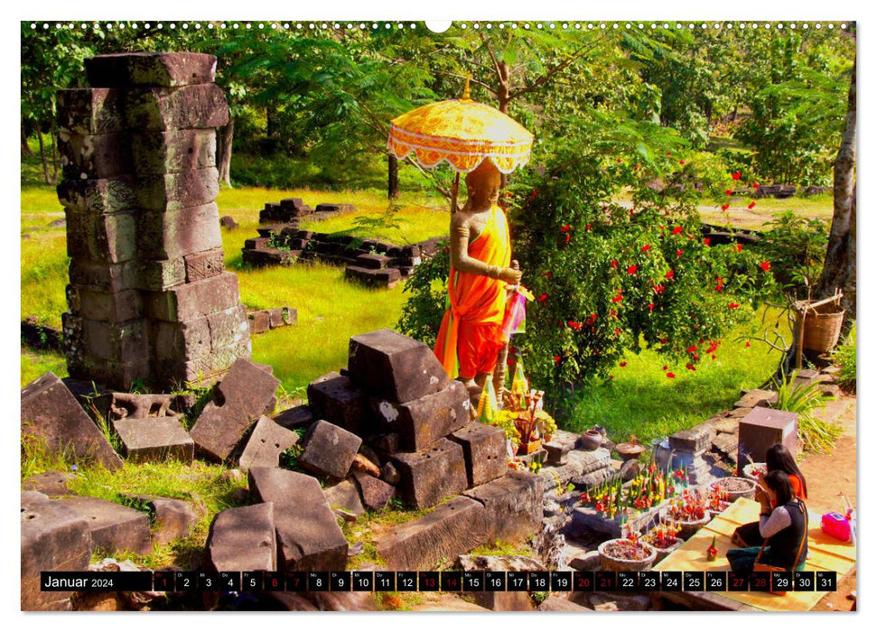 Laos. Life on the Mekong (CALVENDO wall calendar 2024) 