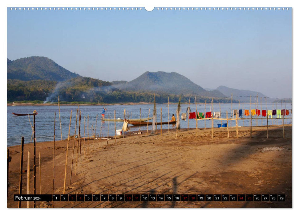 Laos. Life on the Mekong (CALVENDO wall calendar 2024) 