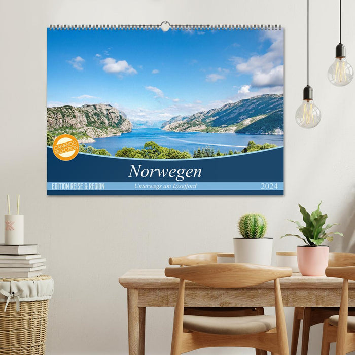 Norway - On the road at the Lysefjord (CALVENDO wall calendar 2024) 