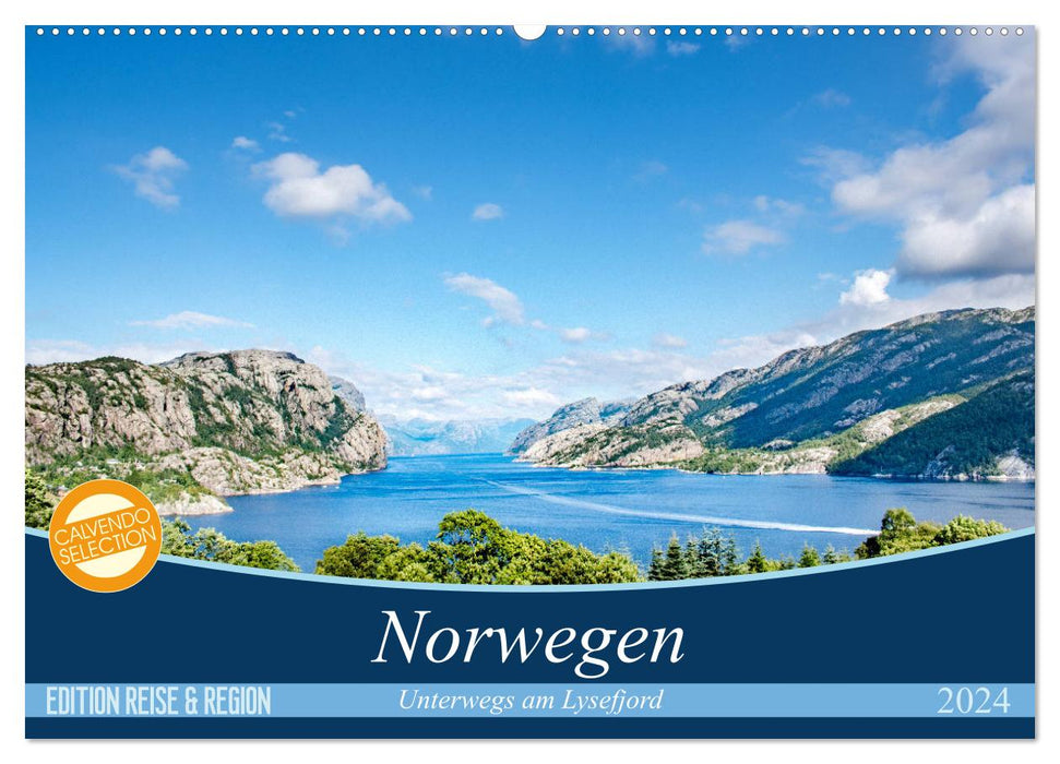 Norway - On the road at the Lysefjord (CALVENDO wall calendar 2024) 