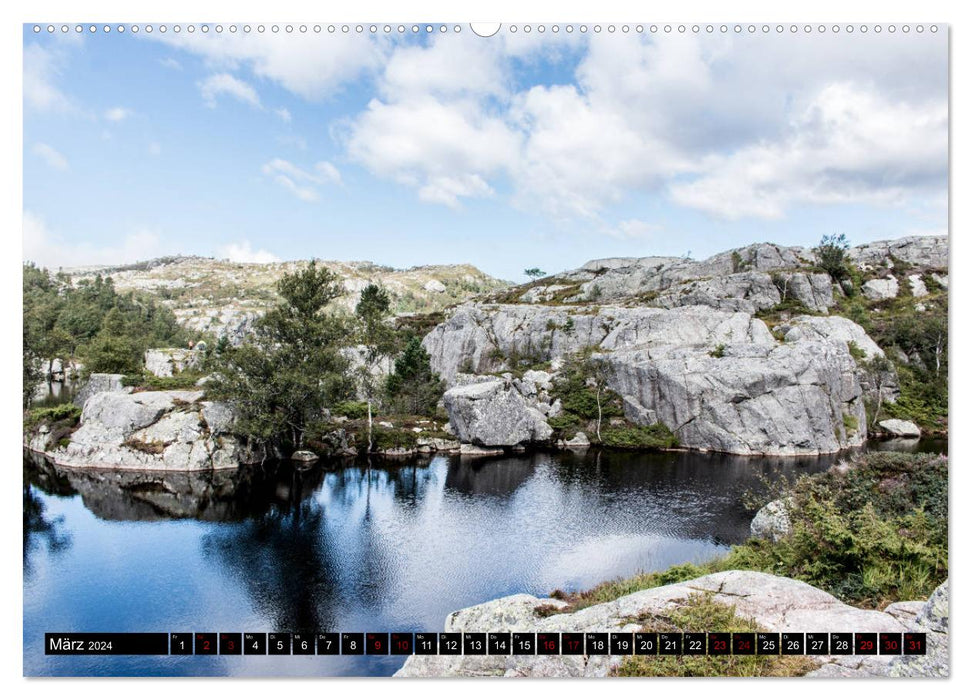 Norwegen - Unterwegs am Lysefjord (CALVENDO Wandkalender 2024)