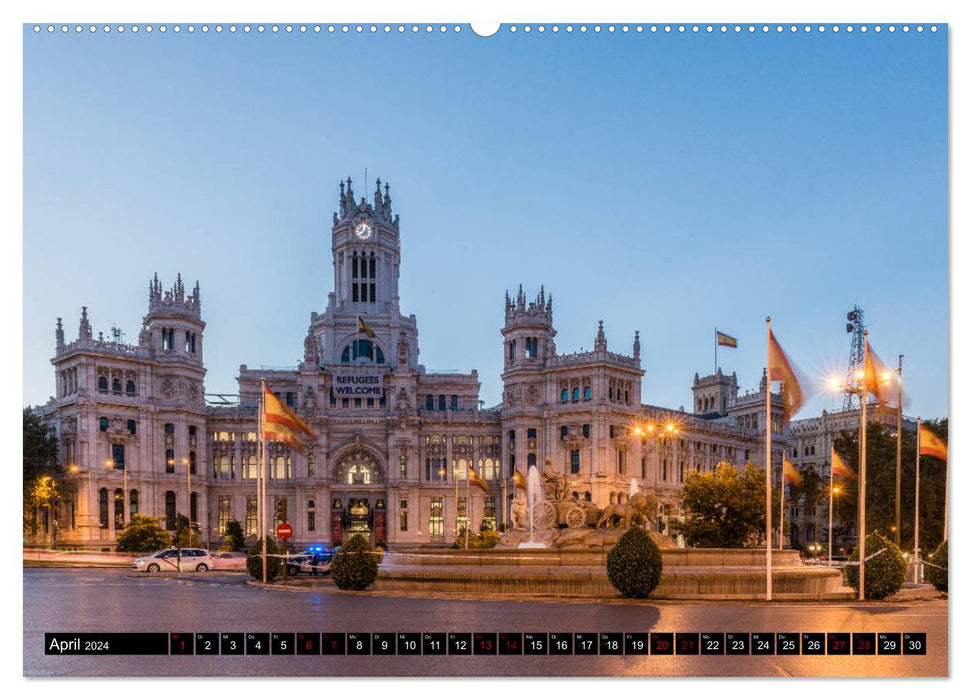Madrid - Stadtansichten (CALVENDO Premium Wandkalender 2024)