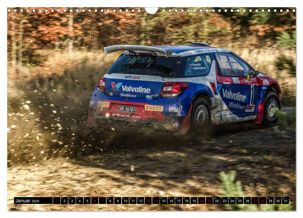 SCHNELL! AUTHENTISCH! MITTENDRIN! - RALLYE! (CALVENDO Wandkalender 2024)