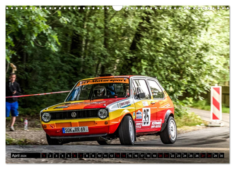 FAST! AUTHENTIC! IN THE MIDDLE! - RALLY! (CALVENDO wall calendar 2024) 