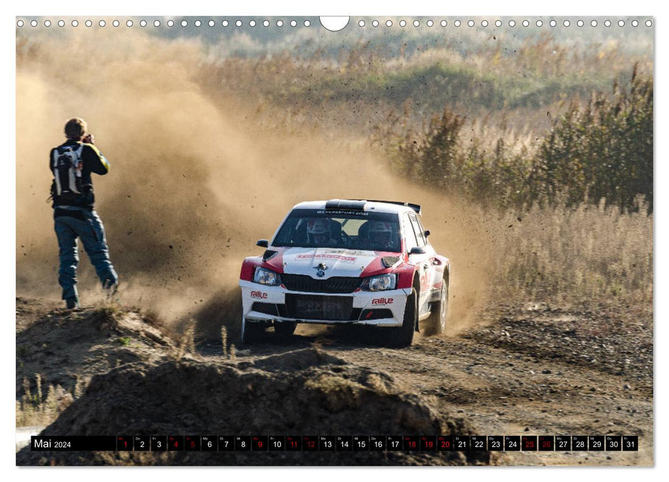 FAST! AUTHENTIC! IN THE MIDDLE! - RALLY! (CALVENDO wall calendar 2024) 