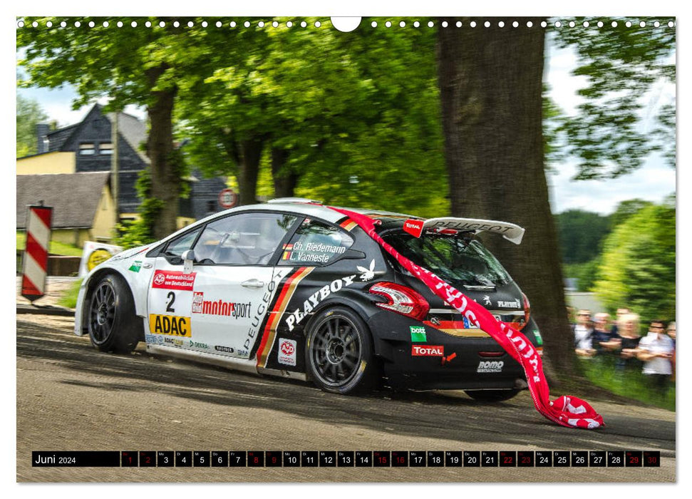 FAST! AUTHENTIC! IN THE MIDDLE! - RALLY! (CALVENDO wall calendar 2024) 