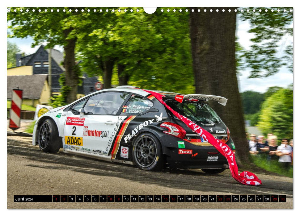 SCHNELL! AUTHENTISCH! MITTENDRIN! - RALLYE! (CALVENDO Wandkalender 2024)