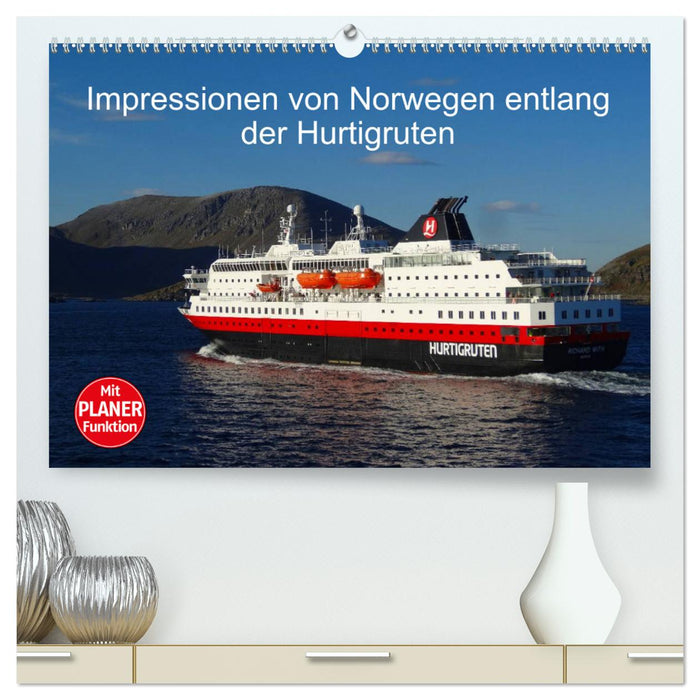 Impressions de Norvège le long du Hurtigruten (Calendrier mural CALVENDO Premium 2024) 