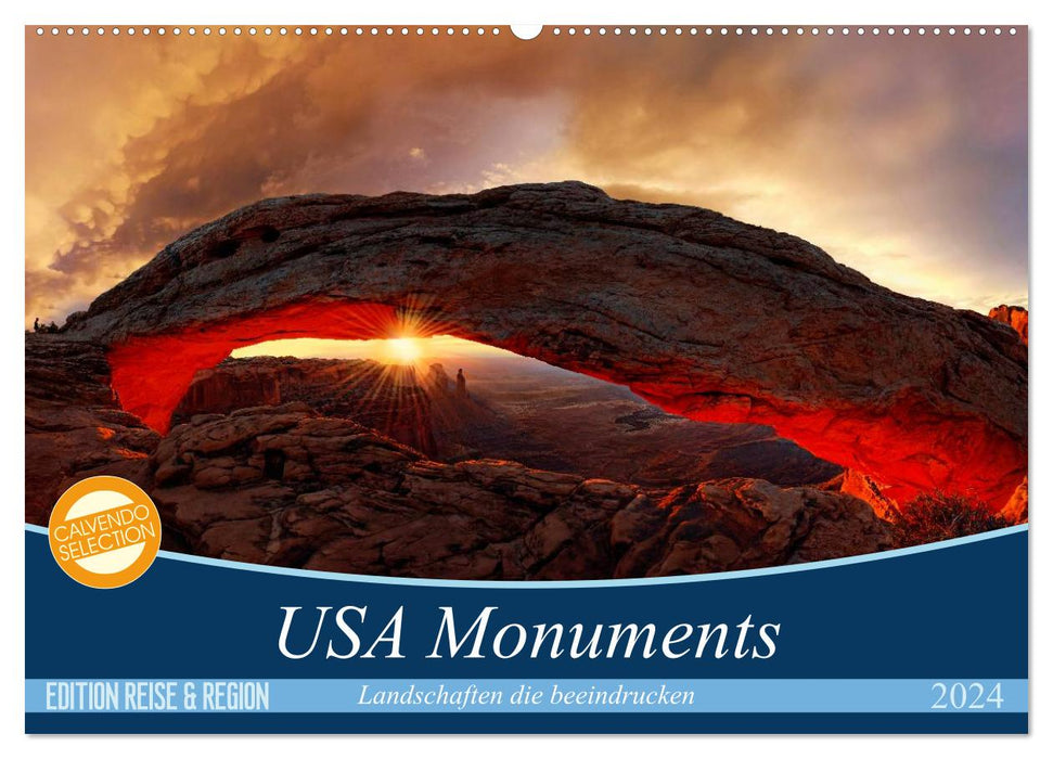 USA Monuments - Landschaften die beeindrucken (CALVENDO Wandkalender 2024)