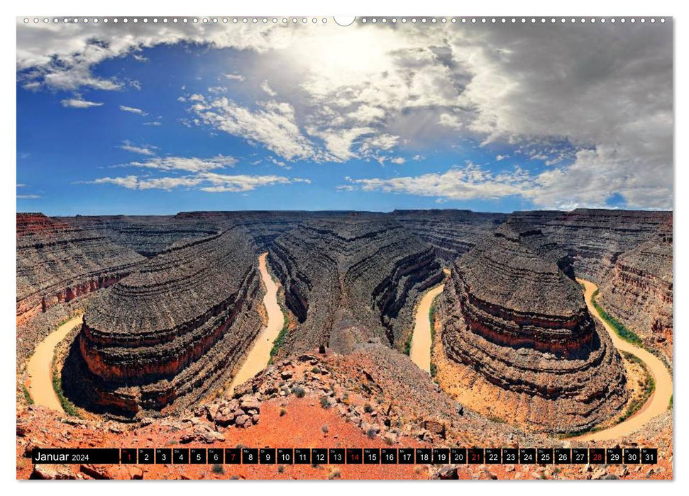 USA Monuments - landscapes that impress (CALVENDO wall calendar 2024) 