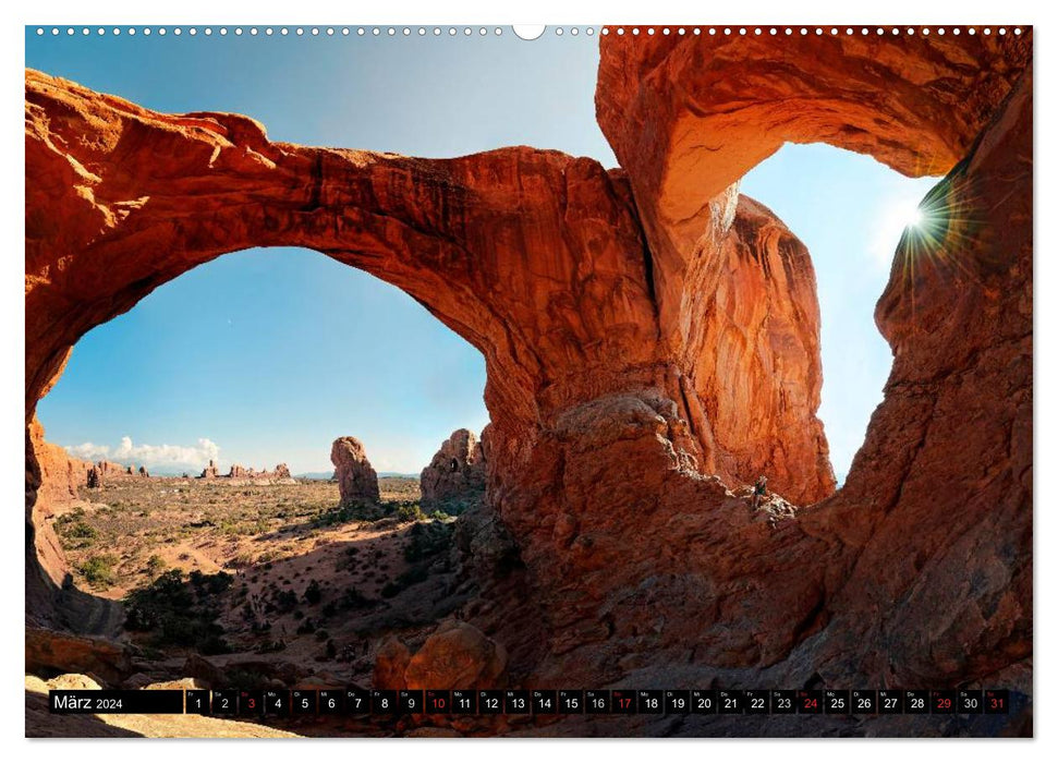 USA Monuments - landscapes that impress (CALVENDO wall calendar 2024) 