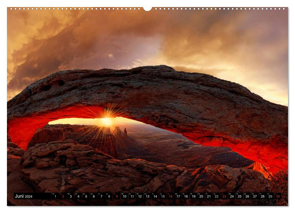 USA Monuments - landscapes that impress (CALVENDO wall calendar 2024) 