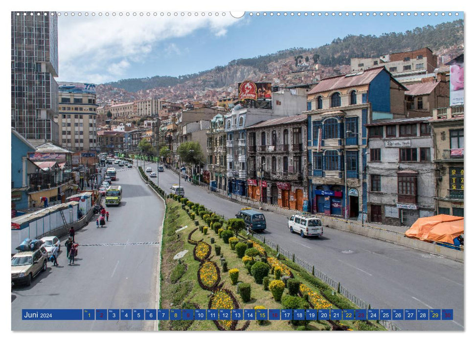 Bolivie colorée (Calvendo Premium Wall Calendar 2024) 