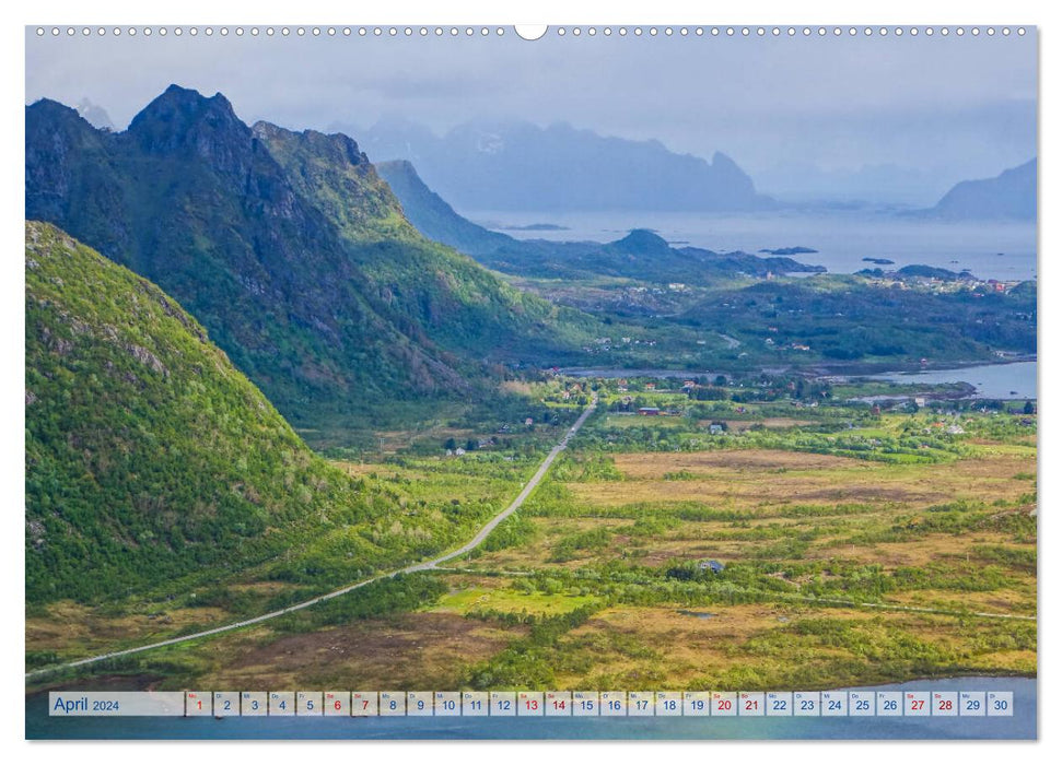 Les Lofoten - Un voyage en images (Calvendo Premium Wall Calendar 2024) 