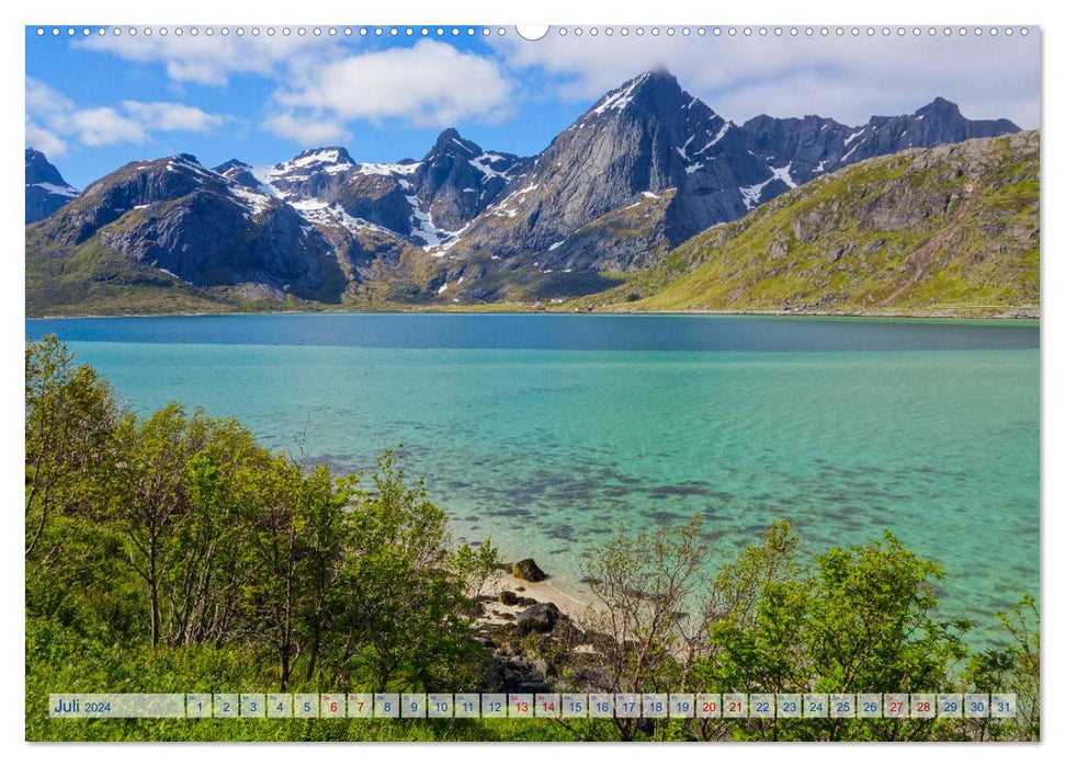 Les Lofoten - Un voyage en images (Calvendo Premium Wall Calendar 2024) 