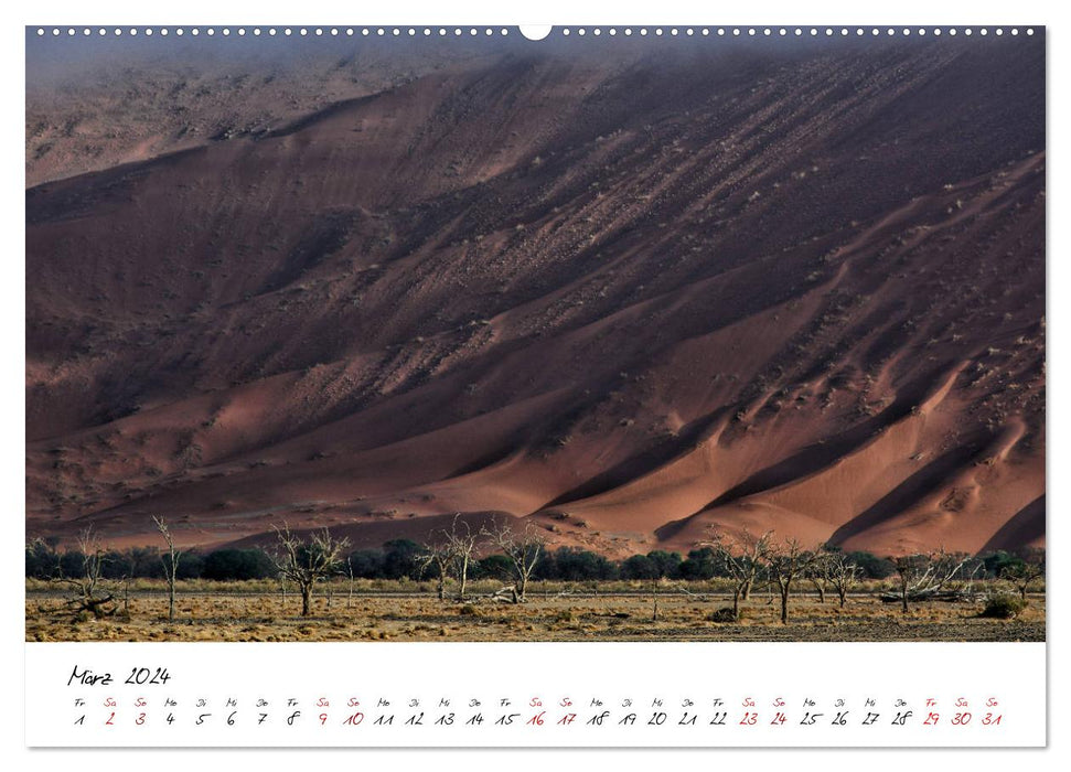 Namibia - gemalt aus Sand und Wind (CALVENDO Wandkalender 2024)