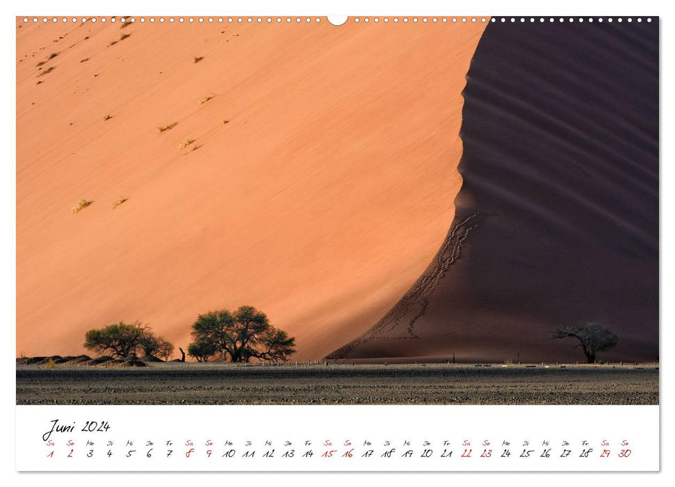 Namibia - painted from sand and wind (CALVENDO wall calendar 2024) 