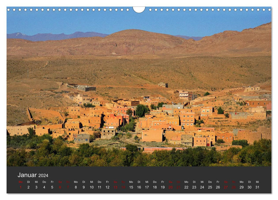 Morocco in a riot of colors (CALVENDO wall calendar 2024) 