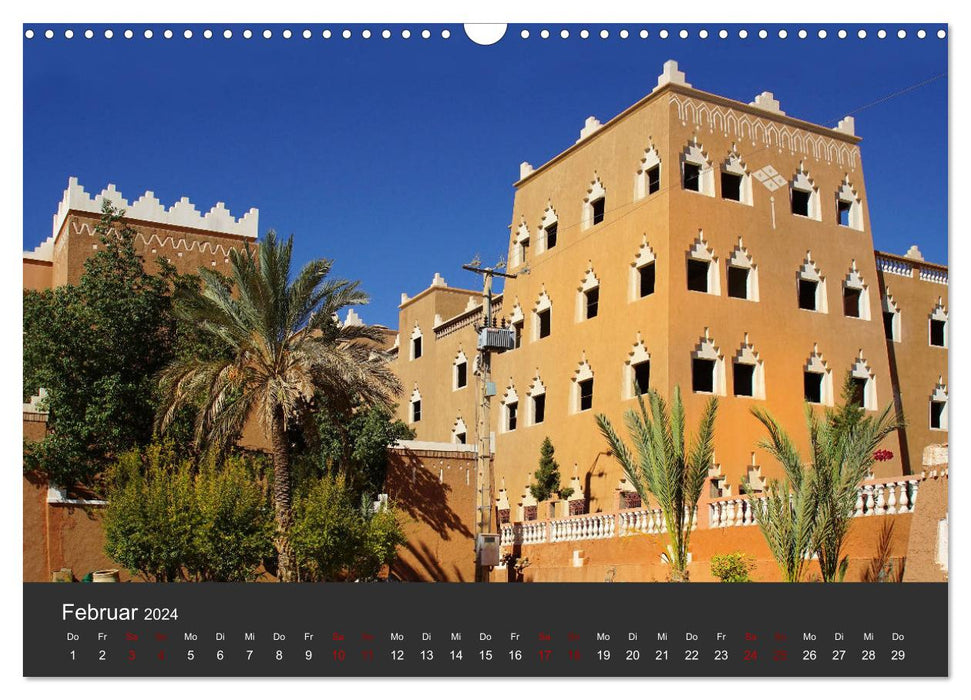 Le Maroc dans une débauche de couleurs (Calendrier mural CALVENDO 2024) 