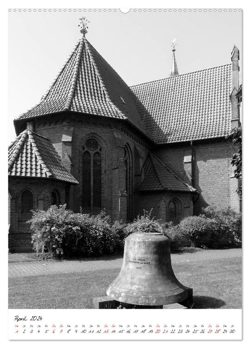 Glaube und Religion - Symbolik in monochrom (CALVENDO Premium Wandkalender 2024)