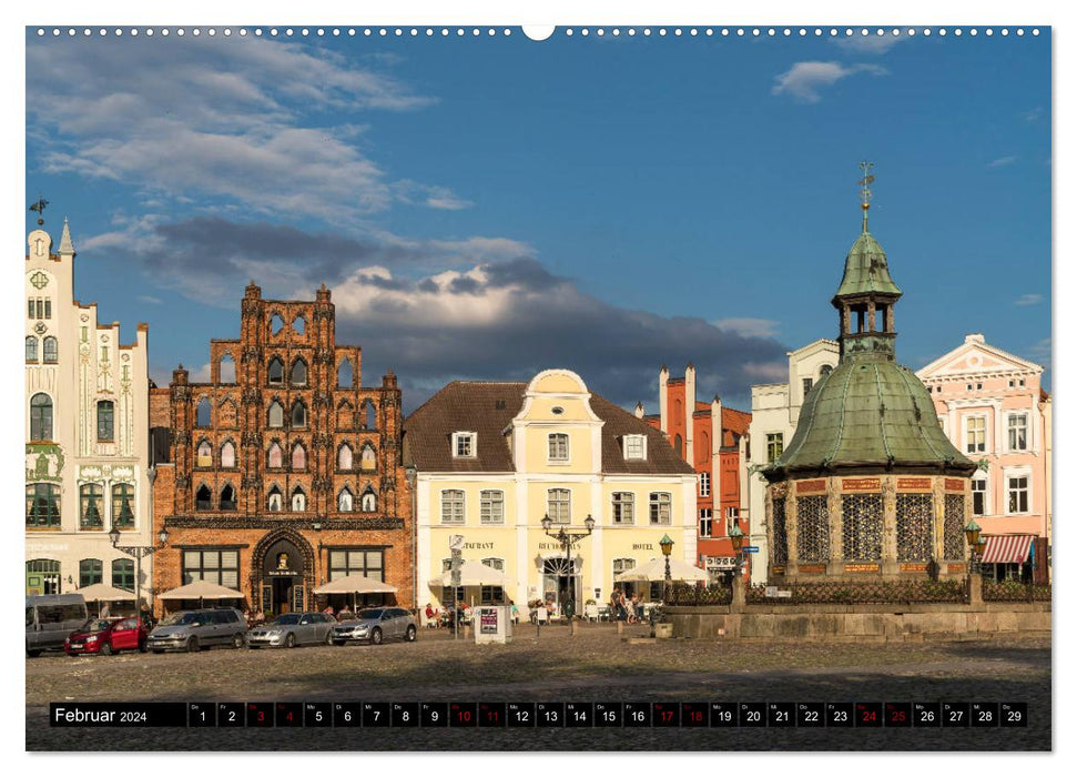 Hanseatic City of Wismar (CALVENDO wall calendar 2024) 