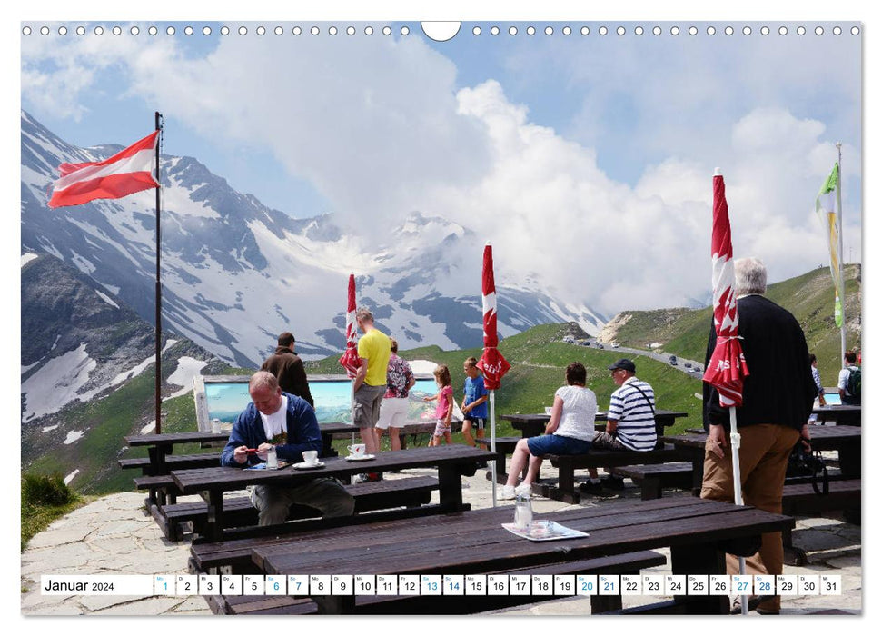 The fascination of the Großglockner - views on the Großglockner High Alpine Road (CALVENDO wall calendar 2024) 