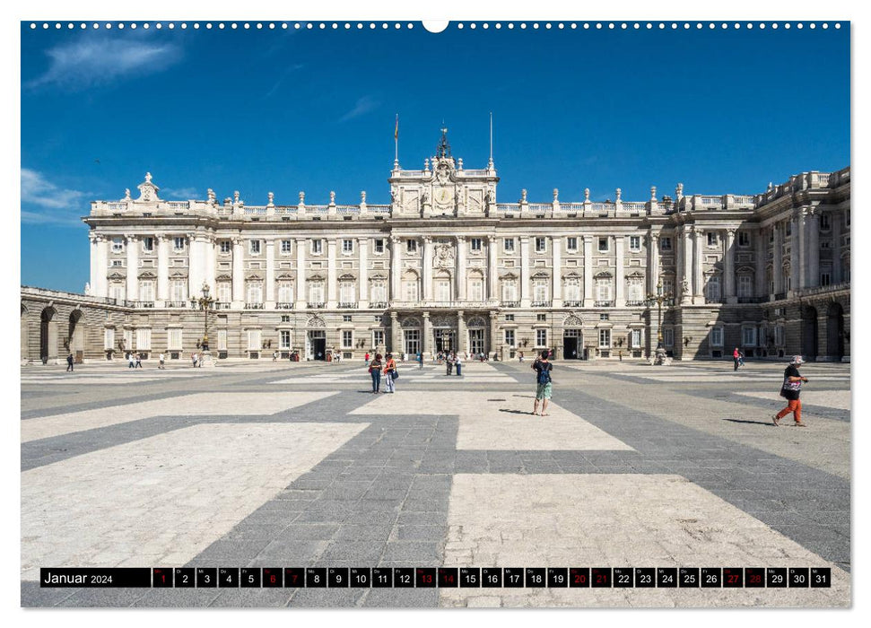 Madrid - Stadtansichten (CALVENDO Wandkalender 2024)
