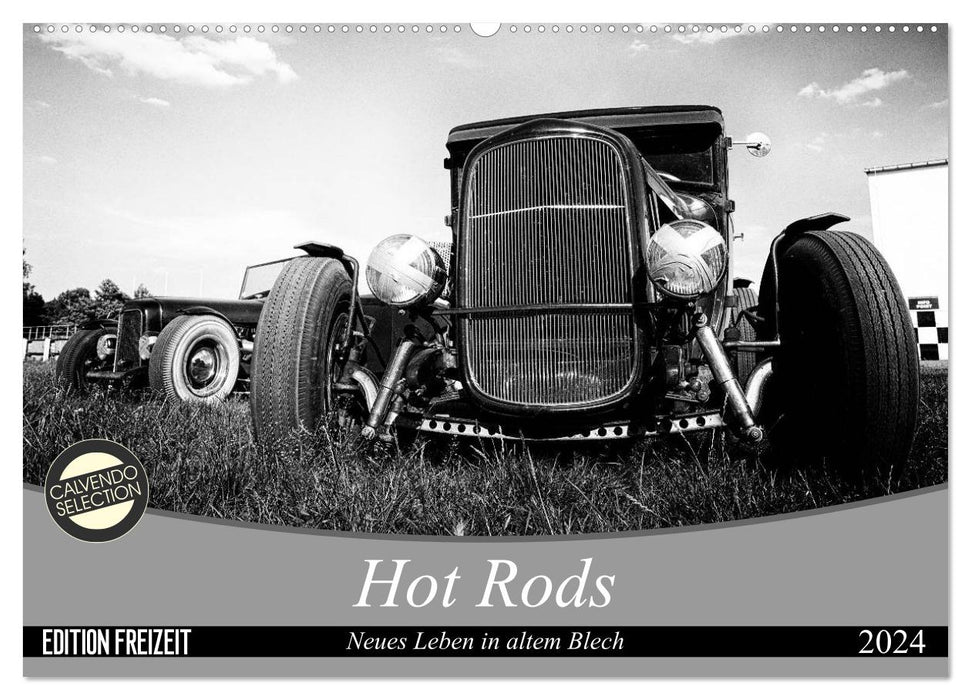Hot Rods - Neues Leben in altem Blech (CALVENDO Wandkalender 2024)