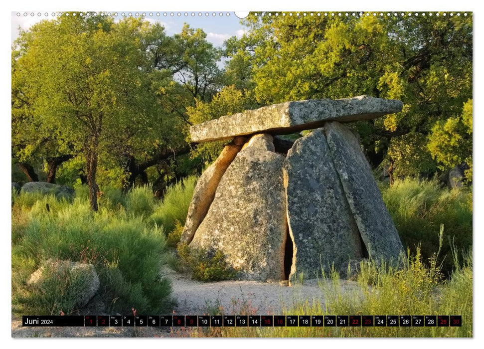 Dolmens and menhirs - megalithic culture in Europe (CALVENDO Premium Wall Calendar 2024) 