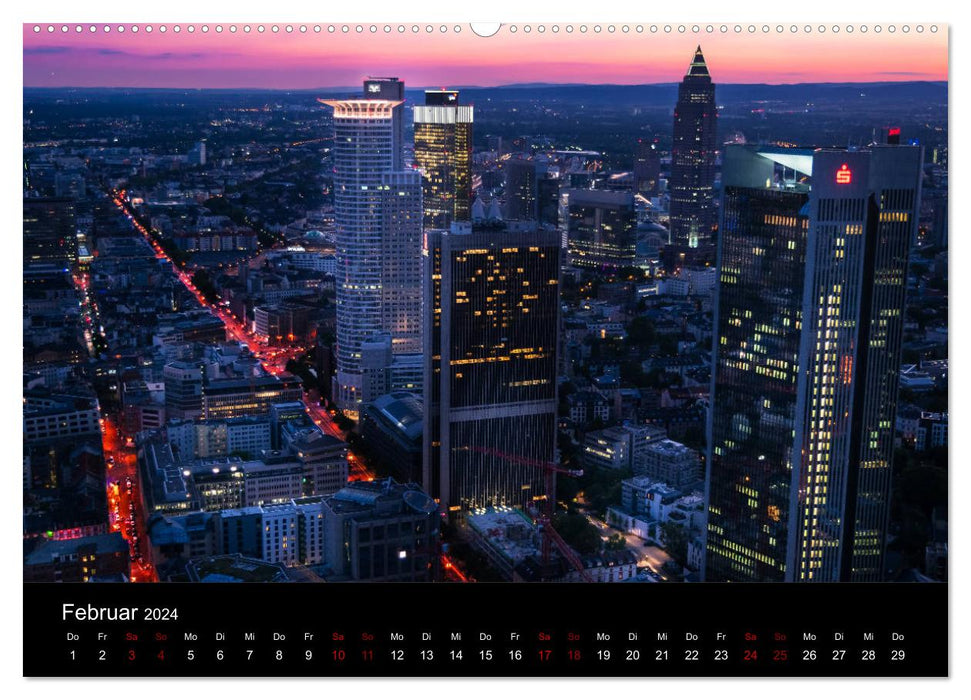 Frankfurt's perspectives (CALVENDO wall calendar 2024) 