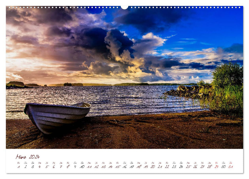 La beauté brute de la Finlande (Calvendo Premium Wall Calendar 2024) 