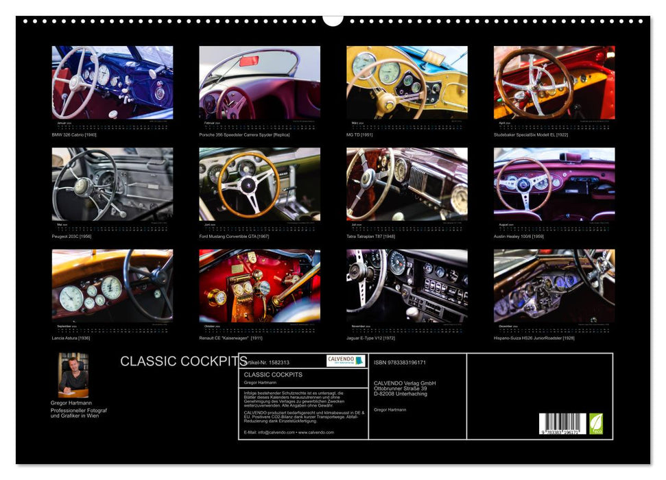 CLASSIC COCKPITS - Functional works of art from another time (CALVENDO wall calendar 2024) 