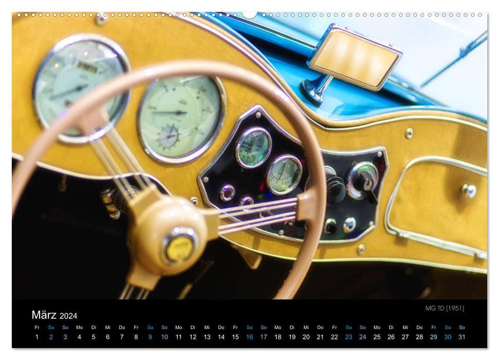 CLASSIC COCKPITS - Functional works of art from another time (CALVENDO wall calendar 2024) 