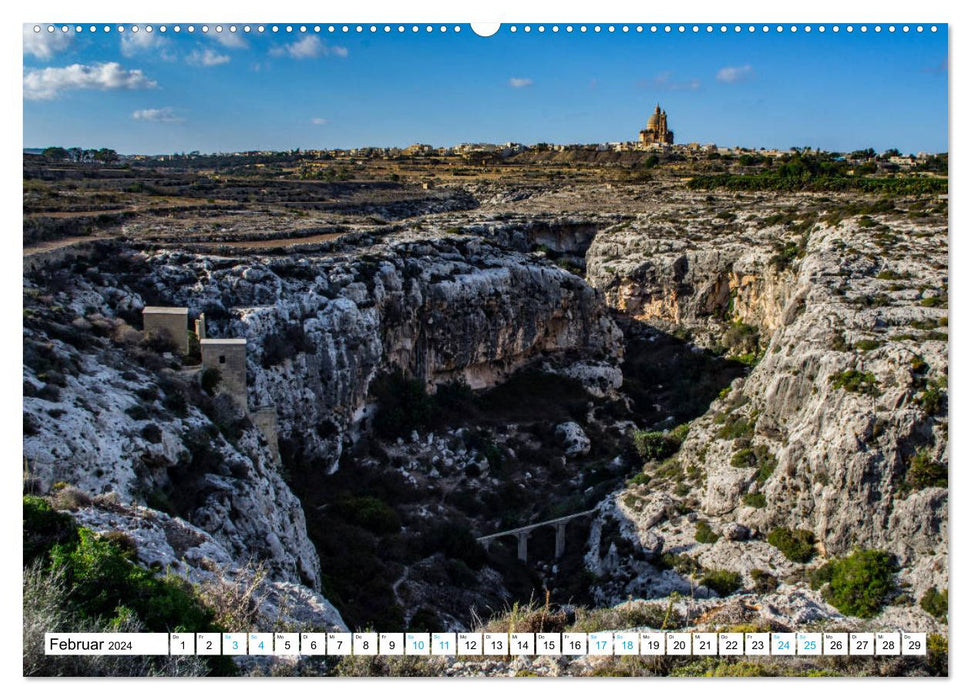 Malta's sister islands Gozo and Comino (CALVENDO wall calendar 2024) 