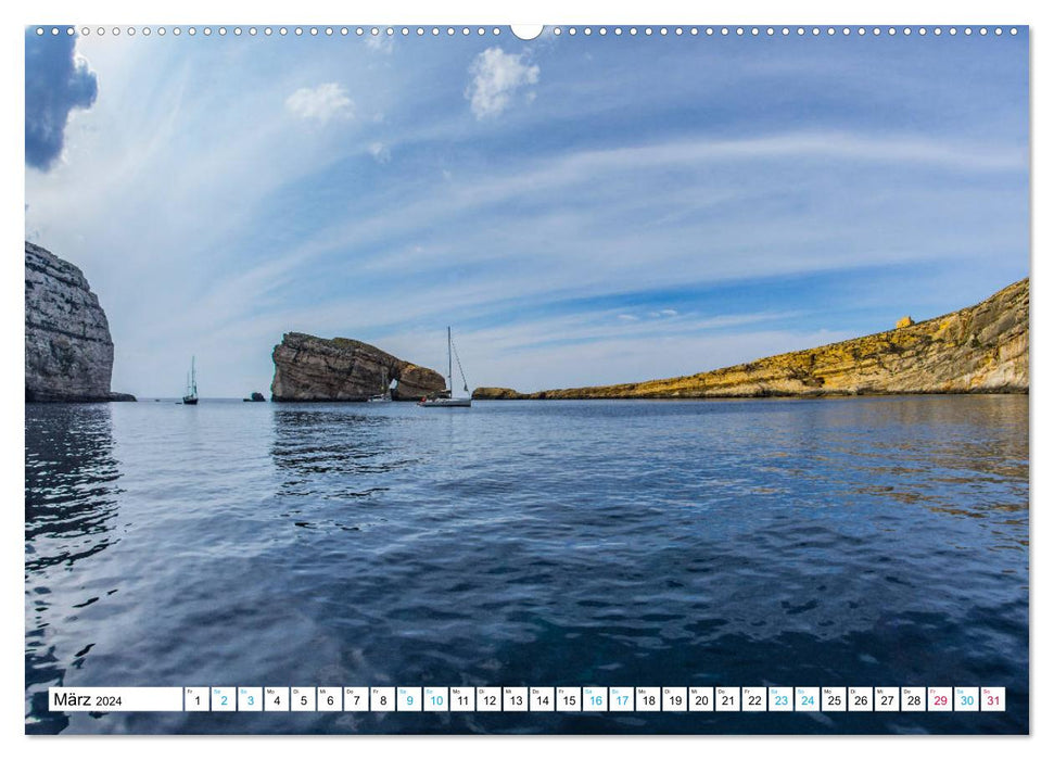 Malta's sister islands Gozo and Comino (CALVENDO wall calendar 2024) 