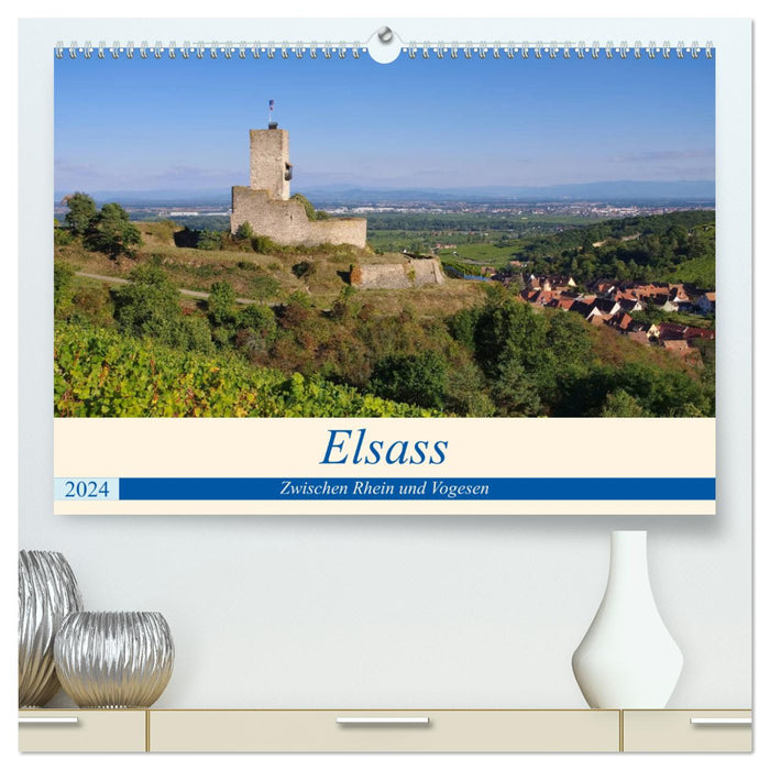 Alsace - Entre Rhin et Vosges (Calendrier mural CALVENDO Premium 2024) 