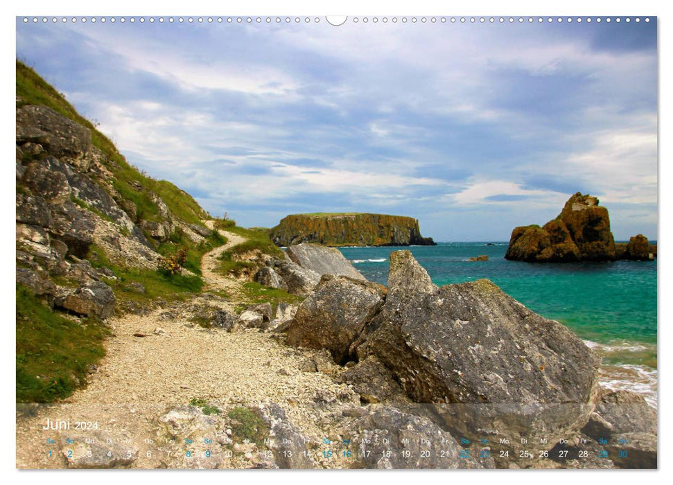 ENCHANTANT L'IRLANDE DU NORD (Calvendo Premium Wall Calendar 2024) 