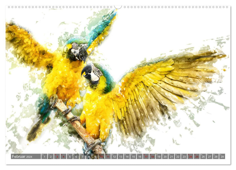 Portraits d'animaux - Beaux-Arts (Calvendo Premium Wall Calendar 2024) 