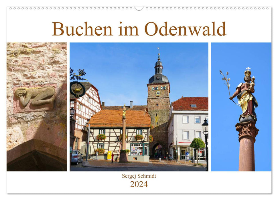 Réservation dans l'Odenwald (calendrier mural CALVENDO 2024) 