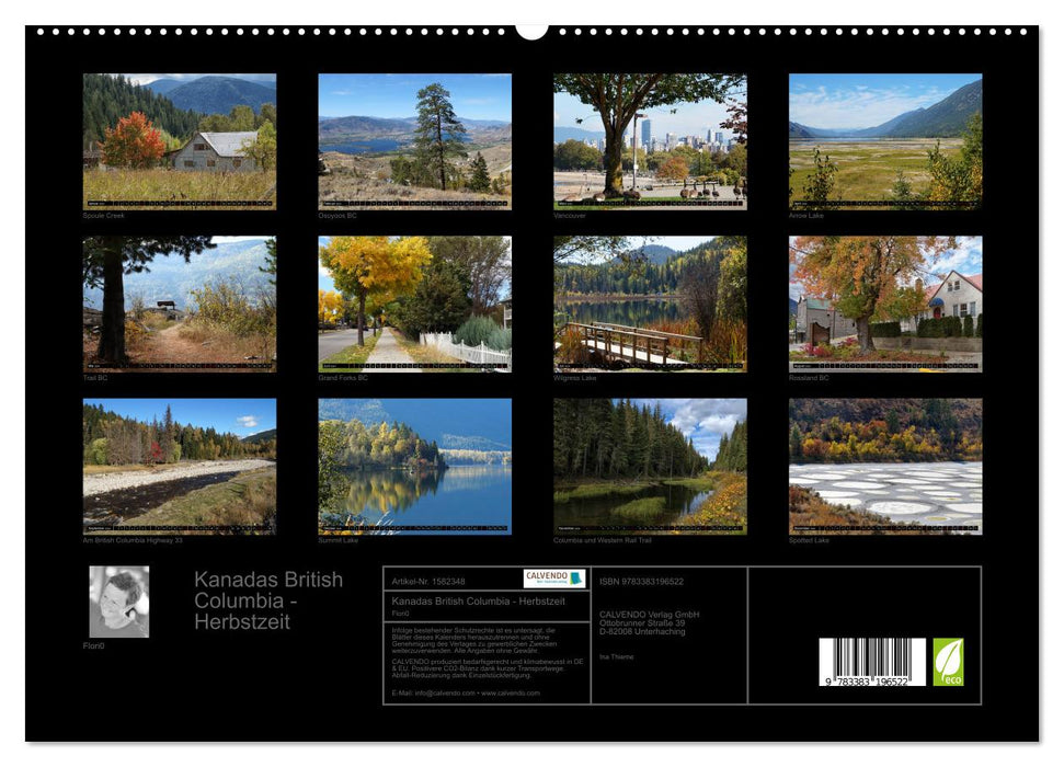 Kanadas British Columbia - Herbstzeit (CALVENDO Premium Wandkalender 2024)