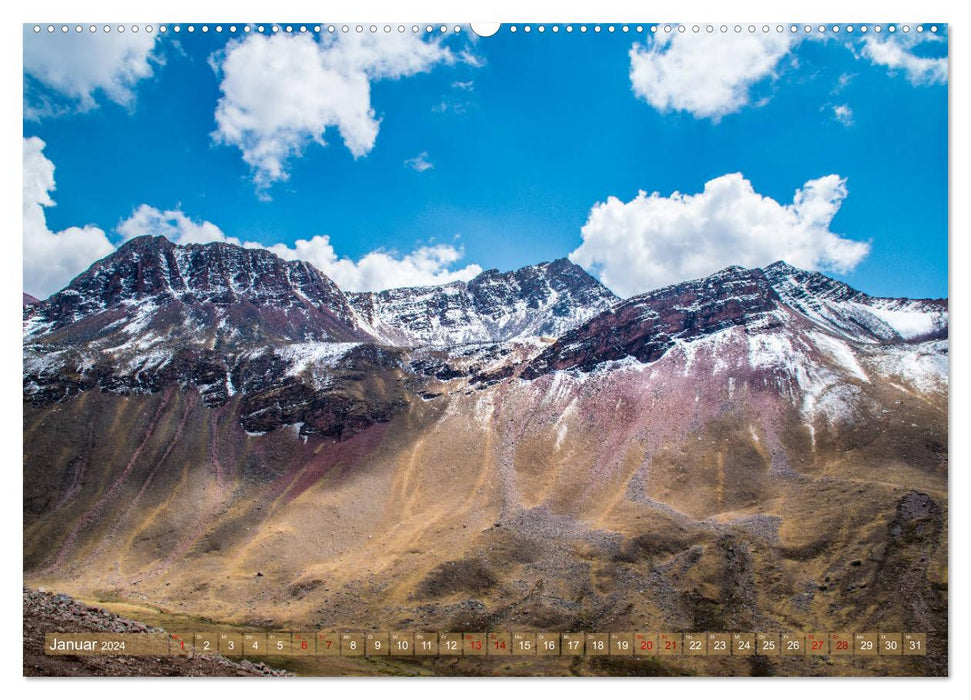 Dans les Andes du Pérou - Un monde montagneux fascinant (Calendrier mural CALVENDO 2024) 