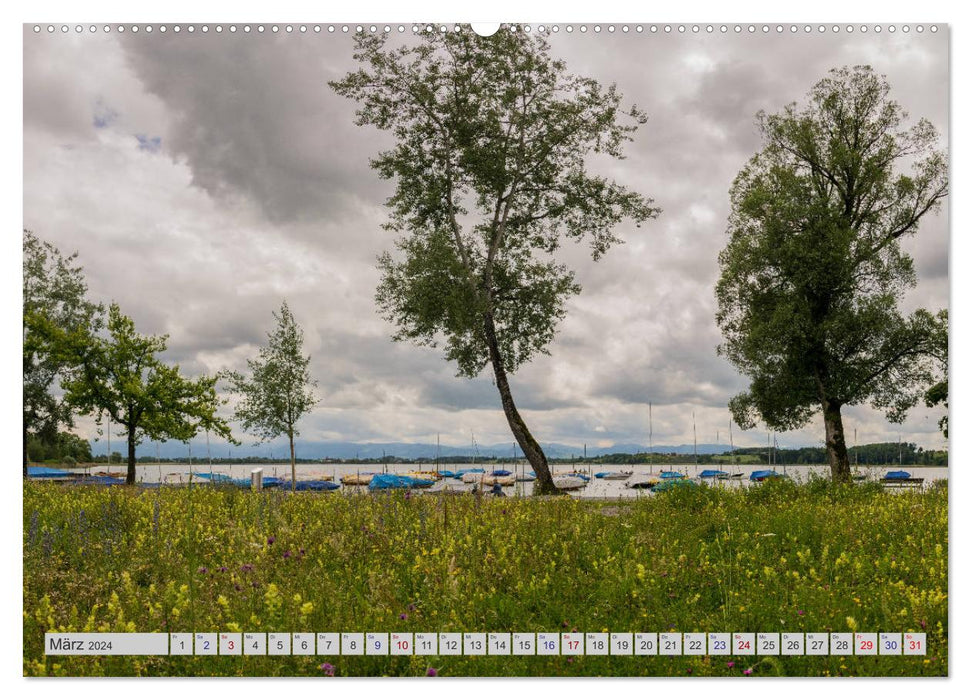 The picturesque Pfäffikersee (CALVENDO wall calendar 2024) 