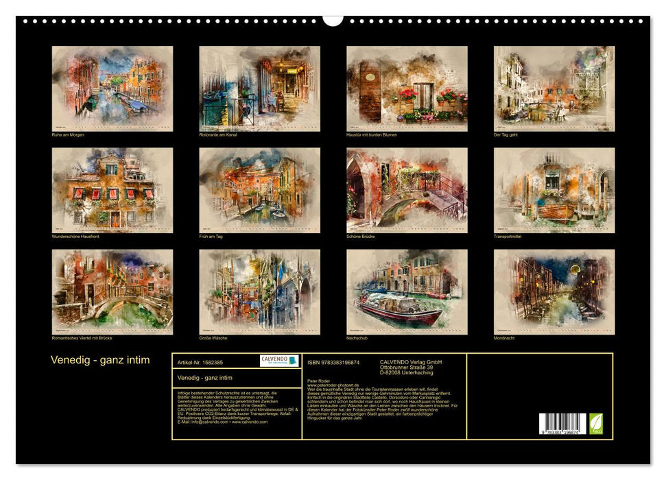 Venice - very intimate (CALVENDO wall calendar 2024) 