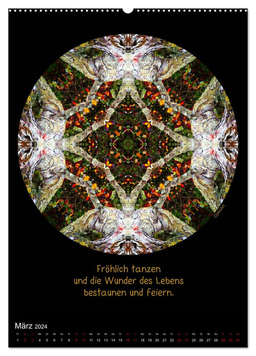 Nature Mandalas - Every period reveals its quality (CALVENDO wall calendar 2024) 