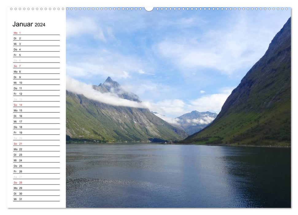 Impressions of Norway along the Hurtigruten (CALVENDO wall calendar 2024) 