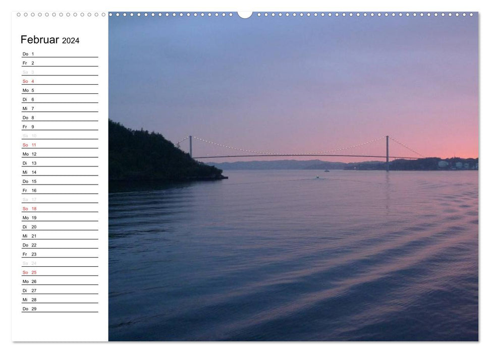 Impressions of Norway along the Hurtigruten (CALVENDO wall calendar 2024) 