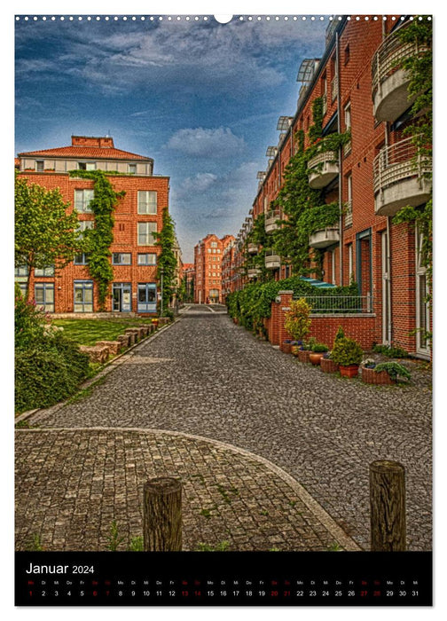 Der Teerhof in Bremen (CALVENDO Premium Wandkalender 2024)