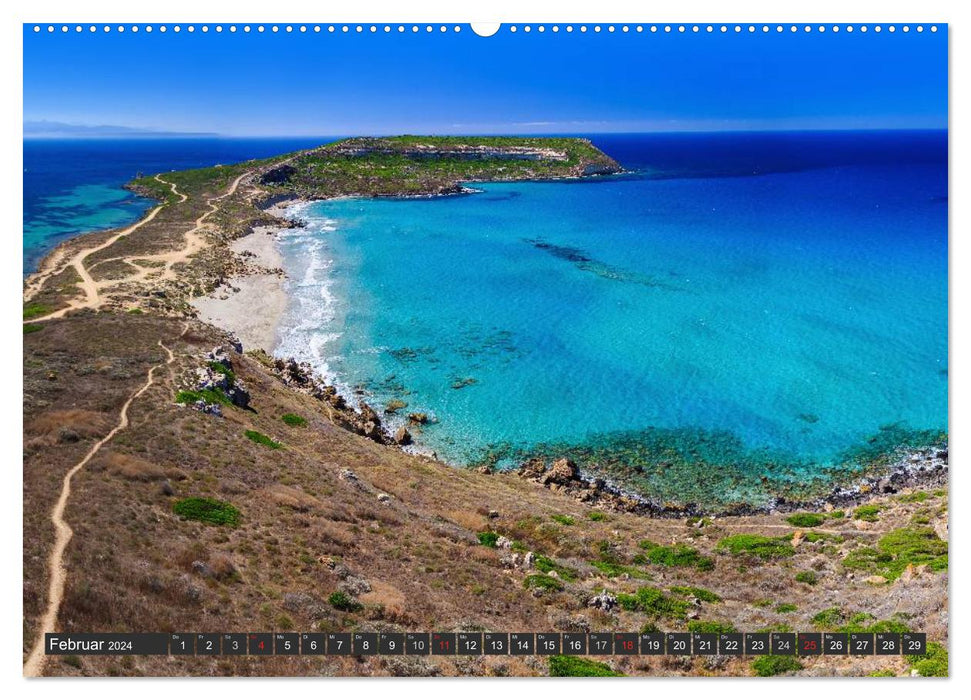 Sardaigne - plages de rêve sur la Méditerranée (calendrier mural CALVENDO 2024) 