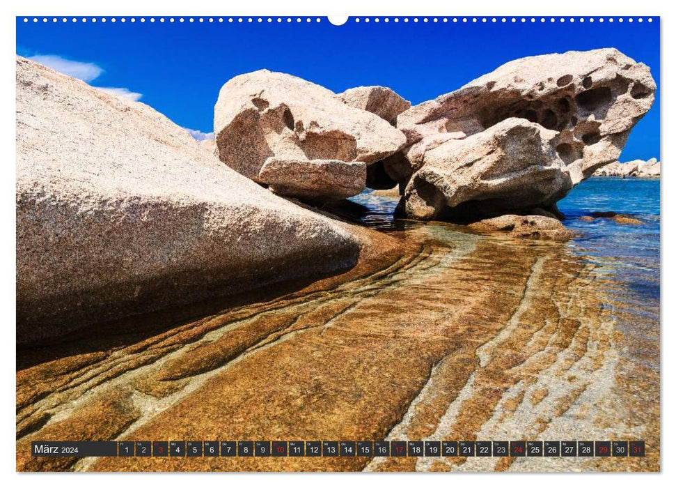 Sardinia - dream beaches on the Mediterranean (CALVENDO wall calendar 2024) 